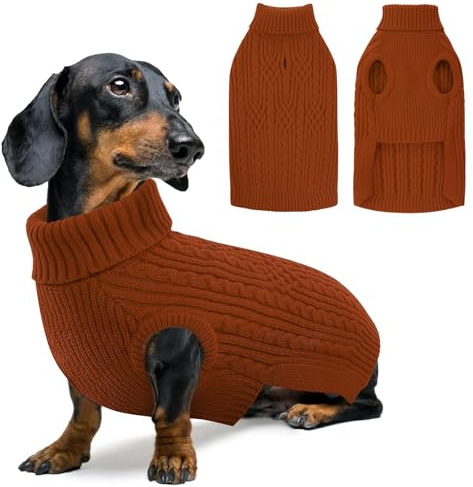 AOFITEE Hundepullover Kleine Hunde, Warmer Katzenpullover Hundepulli XS | Winter Hundepulli Strickpullover Weihnachtspullover, Warm Pullover für Kleine Mittlere Groß Hunde