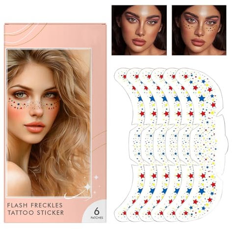 Pegatina de maquillaje | Decoración facial temporal de brillo | Elementos de joyería adhesiva versátiles para mujeres de fiesta de escena, toque artístico sin afectar la comodidad