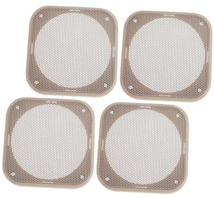 BELLIFFY 4pcs Square Speaker Grille Car Subwoofer Grill Protective Mesh Cover Speaker Dust Cover for Car