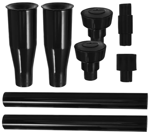 ifundom 8pcs Adjustable Fountain Nozzle Set Black for Garden Ponds Fish Tanks Water Features with Versatile Spray Heads Easy Installation Fountain Pump Accessories