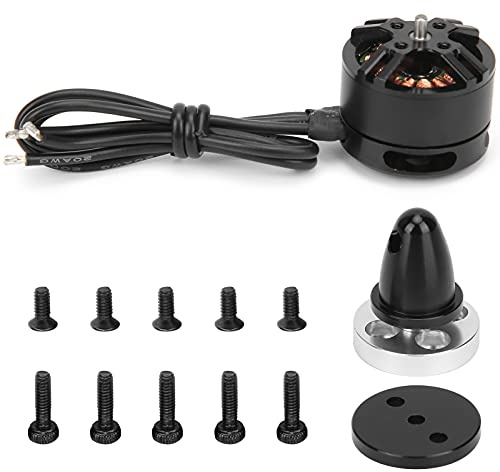 Adfaga BE1806 2300KV Bürstenloser Motor, leistungsstarker, leistungsstarker, leichter und langlebiger Ersatzmotor für RC-Drohnen, Quadrocopter, Schwarz, 23 x 21,5 mm, Einzelpackung