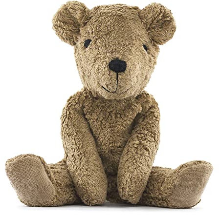 Senger Naturwelt Baby-Bär, Beige I Kuscheliger Gefährte für Kinder ab 0 Jahre I Kuscheltier aus GOTS-zertifizierten Materlialien