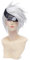 Baisheng HOKAGE Hatake Kakashi 30cm Silber gerade kurze synthetische volle Cosplay Kostüm Anime Perücke (30cm-Silber Weiss)