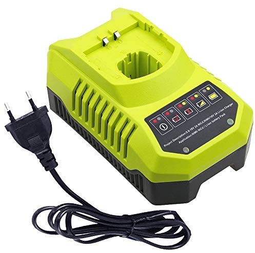 Dosctt BCL14181H Chargeur de Remplacement pour Ryobi 9.6 V - 18 V Lithium-Ionen & Ni-Mh/Batterie