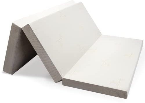 Milliard Klappmatratze 90x135 – 1-Personen-Matratze mit Memory-Schaum – Klappmatratze Anti-Milben – Reisematratze, Camping – Abnehmbarer und Waschbarer Bezug (Doppel Matelas, 135 x 190 x 10 cm)