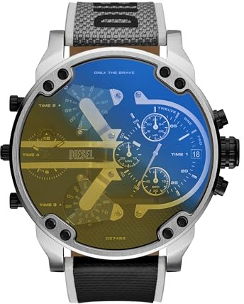 Diesel Mr Daddy 2.0 Two-Hand Nylon Watch DZ7429 Black One Size