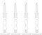 Glas Taper Kerzenhalter 4Pcs Wide Base Candlestick Holder Tischdekoration Für 2cm Taper Kerzen Indoor Outdoor für Hochzeitsfeier Abendessen