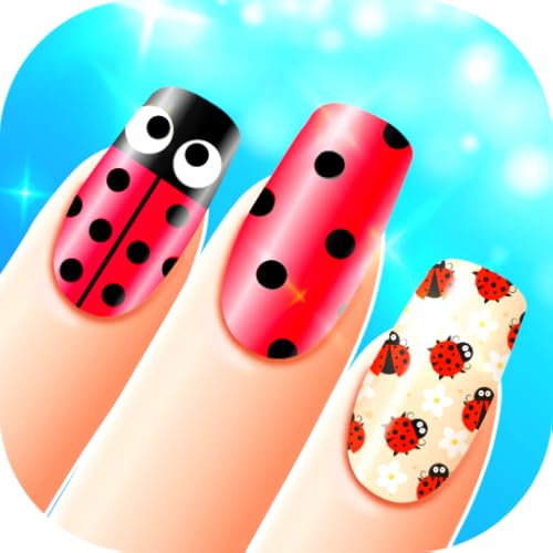 🐞 Ladybug Acrylic ✨Nail Salon 😊🐞 - Amazing Nail Fashion Art ! 🎨