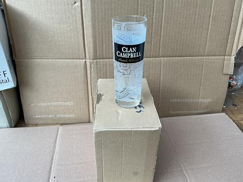 Clan Lot de 6 verres tube à whisky campbell neuf
