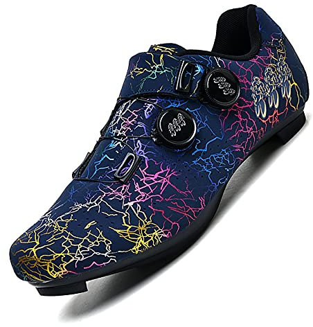 JUHUYP Fahrradschuhe Herren Damen Radschuhe Rennradschuhe MTB Schuhe Kompatibel mit SPD SPD-SL Radsportschuhe