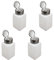 4 Pcs Nail Polish Remover Press Bottle Alcohol Solvent Pump Dispenser Push Down Cleanser Bottle for Nail Polish Makeup Remover
