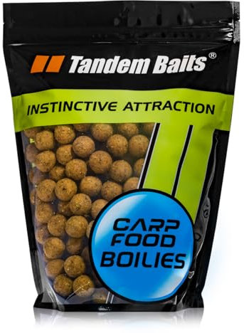 Tandem Baits Carp Food Boilies Ananassaft, Leckere Boilies für Karpfen Angeln ohne Mühe, Köder zum Große-Fische-Angeln, Karpfenzubehör für Profis & Hobby-Angler 18 mm 1 kg