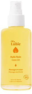 MY LUBIE - Biologisches und Sinnliches Massageöl - Massage für Paare - 100 ml Nährendes und Entspannendes Körperöl - In Frankreich hergestellt - Leicht Duftend und Hypoallergen
