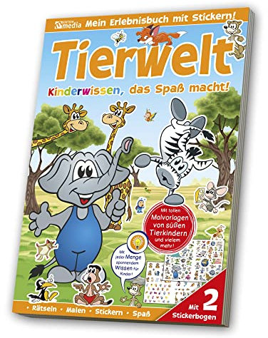 Sticker-Übungsbuch - Tierwelt Lernspaß