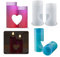 URAQT Epoxidharz Silikonform, 2 Stück 3D Liebes Harz Kerzenhalter Form, Formen Resin Gießharz Silikon Mold, DIY Dekoration für Haus, Silikonform Basteln Handwerk