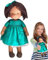 Yeeda Handgemachte Plüschpuppe, Weiche Stoffpuppe Für Mädchen, Kuschelpuppe Textile Dolls, Plüschpuppe Mädchen Spielzeug Püppchen Für Kinder Weihnachten Geburtstage Geschenk