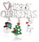 Broche « Merry Christmas » pour femmes et filles - En émail et strass - Arbre de Noël - Bonhomme de neige - Broche en forme de goutte - Accessoires de robe - Cadeau de fête pour fille