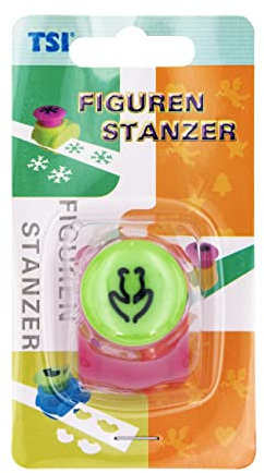 TSI Motivstanzer Blume, Größe: (HxBxT) 4 x 3 x 4,5 cm, Stanzdurchmesser ca. 18 mm, ideal für Papier und Bastelkarton, Art. Nr. 49658-B-1