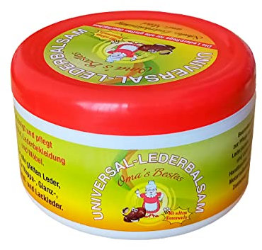 Eco Oma`s Bestens LEDERBALSAM Universal 250ml mit echtem Bienenwachs Lederfett Lederreiniger Lederpflege Lederbekleidung Leder Möbel Schuh Pflege Balsam 33