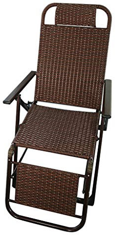 Sunloungers Rattan Liegestuhl | Zero Gravity Locking Recliner Chair Wohnzimmer Garten Rasen | Outdoor-Liegestuhl Übergröße zusammenklappbar, max. 150 kg