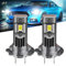 UPXSXT 2Pcs H7 Led Headlight Bulb Canbus Error Free, 80W 16000LM 12V Cold White H7 Mini Led Headlight Bulb Restoration kit Super Bright IP68 Waterproof Plug and Play
