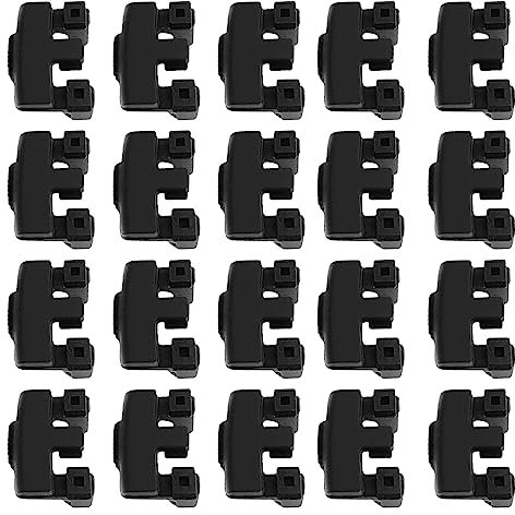 20 PCS Air Fryer Rubber Bumpers, Rubber Feet for Air Fryer Grill Pan Plate, Air Fryer Tray Tray Scratch Protection Bars Replacement Parts