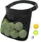 RANRAO Tennisball-Halter, Einstellbare Tennisball Mesh Taille Hip Ball Tasche Pouch Carrier, Durable Oxford Tuch Beutel Tragen Taille Tasche