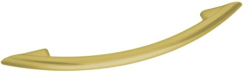 ALLES IM GRIFF Möbelgriff Cardea LA 128mm - Bogengriff Breite 188mm Möbel, Zinkdruckguss gold matt gebürstet