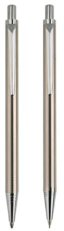 Pierre Cardin AMOUR Set aus Metallkugelschbreiber mit Drehmechnismus und Drehbleistift, 1 stück (1er Pack)