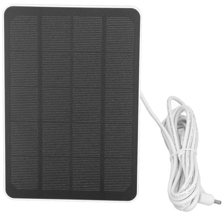 10W Solar Panel Charger, 6V IP65 Waterproof Potable Camera Solar Powered Charger Maintainer Solar Charger Power Banks for Ring Spotlight Cam for Ring Stick Up Cam (CSP4W-DC-W)