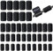 (Pack of 40pcs) Clip-on Ferrite Ring Core RFI EMI Noise Suppressor Cable Clip for 5mm/ 7mm/ 9mm/ 13mm Diameter Cable, Black