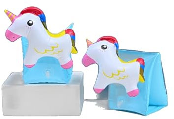 Apoyabrazos de seguridad Reposabrazos Flotadores para niños modelo unicornio - Material PVC - Apto para niños de 2 a 6 años con peso 6-40 kg diversión natación segura