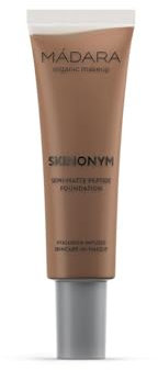 MÁDARA Organic Skincare Hautpflege, halbmatte Peptid-Foundation #85 UMBER, verstärkt durch kollagenunterstützende Peptide, halbmattes Finish, passt sich der Hauttextur an, 30 ml