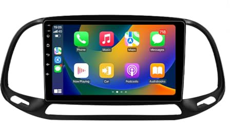 Dynavsal 9 Zoll Android Autoradio mit GPS-Navigation, WiFi, Phone Mirrorlink, FM-RDS-Radio, Carplay,Stereo Audio Auto Radio Ersatz für FIAT Doblo 263/Opel Combo/FIAT doblo II 2 Cargo Kasten/Kombi 263