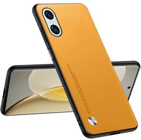 Topme Handyhülle Kompatibel mit Smartphone, Compatible with Sony Xperia 10 VI (Sixth Generation) (6.1) – Sicherer und Stilvoller Schutz - Gelb