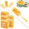 Oungy 62 Stück Staubmagnet Nachfüllpack, Duster für Pronto Staubwedel, Staubwedel Teleskop, Staubwischer mit 1 Handgriff und 1 Teleskopstange, für Tierhaare Staub Schmutz