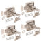 YOUTU® Serrure de meuble cylindrique 32 mm - Corps de serrure en acier inoxydable moulé sous pression - Clé en cuivre pur - 4 clés identiques à 32 mm