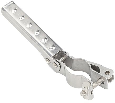 KIMISS Marine-Klappstufe, Verstellbare Pedalstufe aus Edelstahl für Bootsmast, Wohnmobil-Anhänger, Rutschfestes Sicherheitsdesign