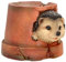 Figuren Shop GmbH Igelfigur wetterfest & handbemalt – Gartenfigur Igel für Balkon, Terrasse & Blumenbeet, aus Polyresin, 17 cm
