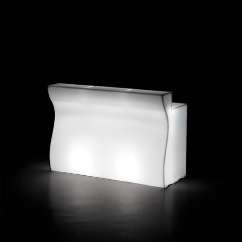R.G.Service Bancone Reception Desk Bar Bart in Polietilene Luminoso Modulare per esterni ed interni. Accoglienza Brillante, trasforma i tuoi spazi con Il Desk Bar.