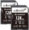 Exascend Element 128 GB V30 SD-Karte Ultra-HD 4K Video High Speed Speicherkarte SDXC Speicherkarte Burst Shooting Mode 100 MB/s Lesen, 80 MB/s Schreiben, UHS-I, Klasse 10, U3, V30 Kamera SD-Karte, 128
