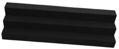 Supvox Eck Trapez Akustikschaumstoff Schwarz 12x12x48cm Schalldämmkeil Akustikpaneele für Tonstudio Büro und Heimstudio