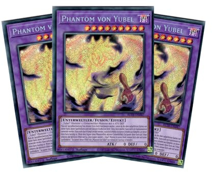 Phantom von Yubel - Playset (3 Karten) - BLTR-DE047 - Secret Rare - 1. Auflage - Deutsch - Yugioh - Battles of Legend: Terminal Revenge - mit RC-Fieldcenter