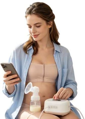 Adultos Bandeau Extracción Leche Maternidad Sujetador Lactancia Y Desnudo M