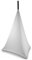 Beamz White Lycra Speaker Stand Cover | 120cm Speaker Stand Scrim | Elegant and Professional Look for Events | Durable and Stretchable Fabric | Ideal for DJs, Weddings, and Presentations