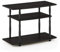 Furinno TV-Schrank mit 3 Ebenen, holz, Espresso/Schwarz, 40.13 x 80 x 59.18 cm