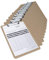 Rapesco 1608 Business Pack: 12 Hartfaser Klemmbrett, A5, Bruin