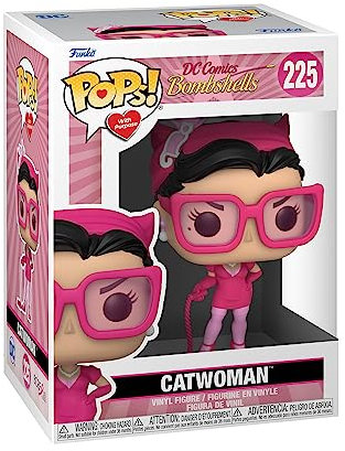 Funko POP! Heroes: Breast Cancer Awareness - Bombshell Catwoman - DC Comics - Figurine en Vinyle à Collectionner - Idée de Cadeau - Produits Officiels - Jouets pour les Enfants et Adultes