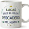 MUGFFINS Tazas Personalizadas para PESCADERO hombre - En Español - Mejor del Mundo - 11 oz / 330 ml - Regalo Personalizable original y divertido