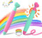 Lot de 2 stylets universels pour tablette tactile pour enfants, pour tous les téléphones portables iOS et Android, montre intelligente pour enfants